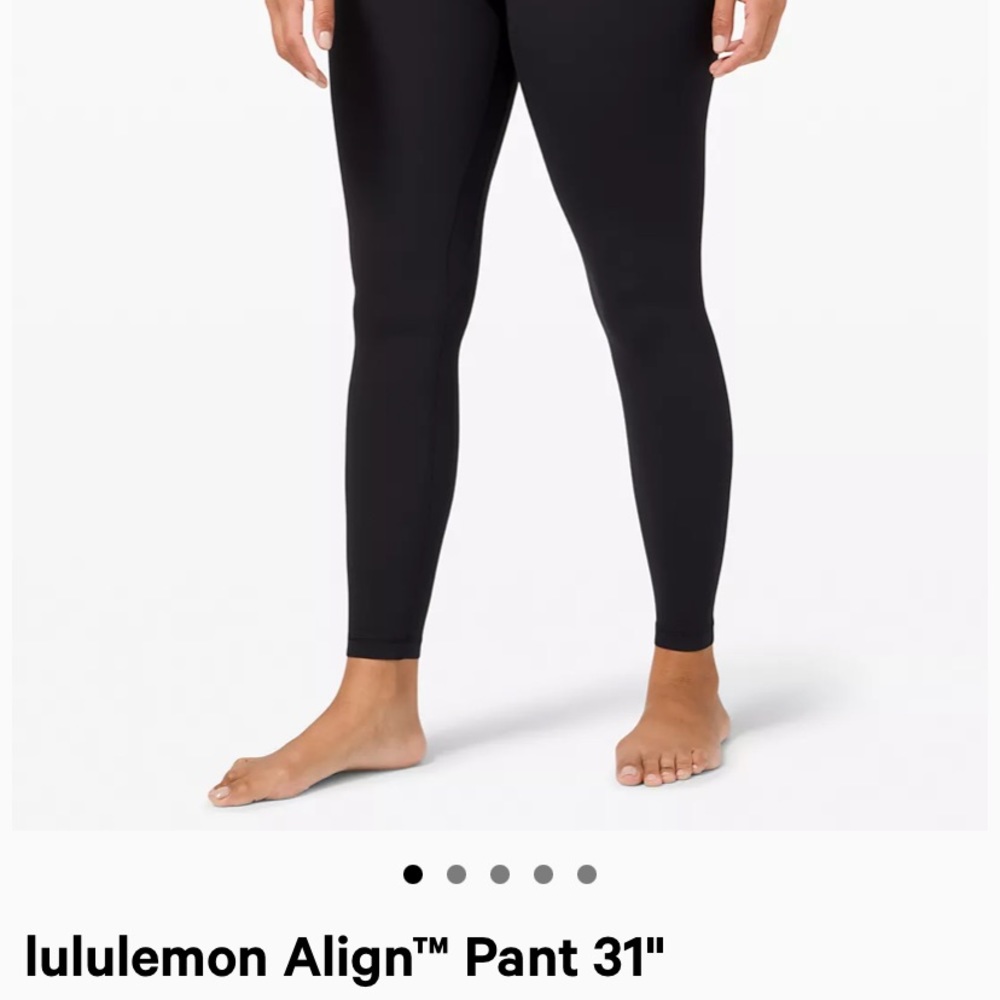 Lululemon align 31” leggings pant in black